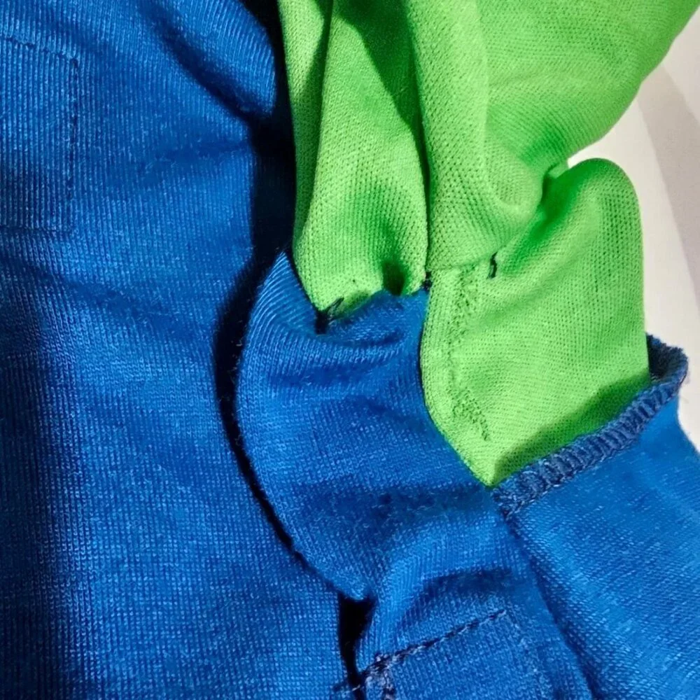 Super Mario Luigi Costume Toddler 2T Hat Gloves Plush Stuffed Bubble Belly Boys - Picture 4 of 8